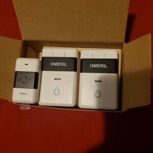 NEW WHITE OMERIL DOOR BELL WD721-WH WIRELESS DOORBELL